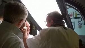 Preparazione per lo scatto